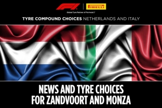 Pirelli Motorsport adelanta la elección de los neumáticos que se usarán en los GP de F1 de Países Bajos e Italia, en Monza