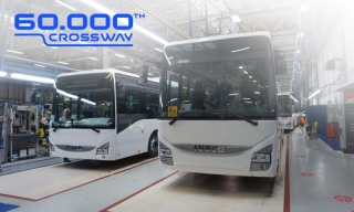 Iveco explica que Crossway, la gama interurbana más vendida, rompe un nuevo récord con 60.000 unidades producidas