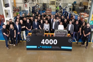 Mercedes-Benz Camiones y Buses celebra las 4000 piezas remanufacturadas por Reman