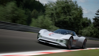 Porsche muestra el auto de carreras virtual del futuro Vision Gran Turismo, para la plataforma de videojuegos de Sony
