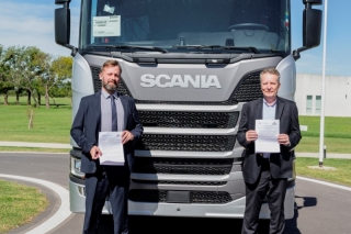 Scania Argentina y la Junta de Seguridad en el Transporte firmaron un convenios de trabajo conjunto