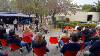 La Caja celebró la Semana de la Movilidad Sustentable y llevó adelante un taller de reparación de bicicletas