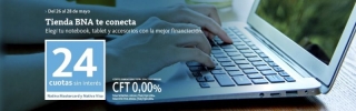 Marketing. El Banco Nación lanzó promoción para la compra de notebooks, PC y tablets en 24 cuotas, sin interés