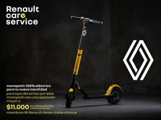 Renault Argentina sorteará monopatines eléctricos entre los que realicen servicios en talleres oficiales