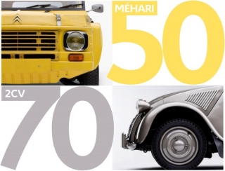 Citroën festeja en el Salón Rétromobile, el 70 aniversario del 2CV y los 50 años del Mehari, con varias actividades