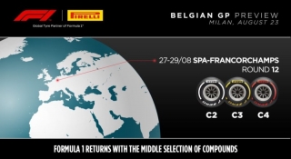 Fórmula 1. Pirelli da a conocer los neumáticos que se utilizarán en el Gran Premio de Bélgica, del próximo domingo